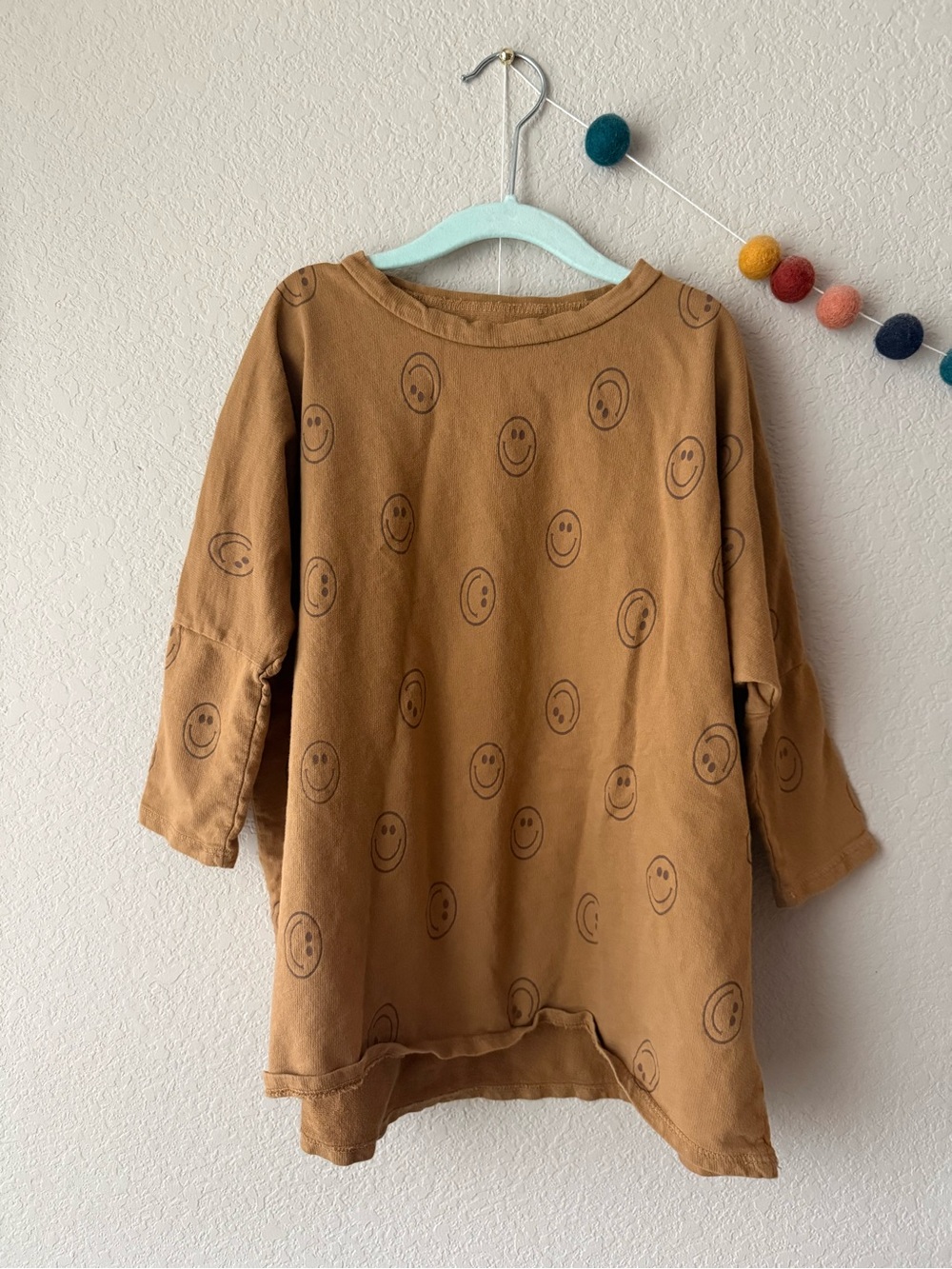 Indy & Pippa tshirt dress smiley faces